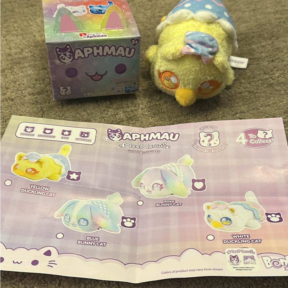 Aphmau meemeow spring special edition Yellow Duckling cat